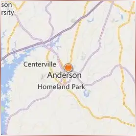 Anderson University Location Map Anderson University Location Map