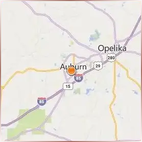 Auburn University Location Map Auburn University Location Map