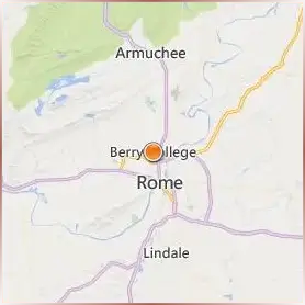 Berry College Location Map Berry College Location Map