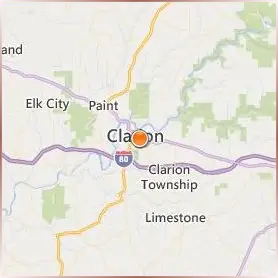 Clarion University of Pennsylvania Location Map Clarion University of Pennsylvania Location Map