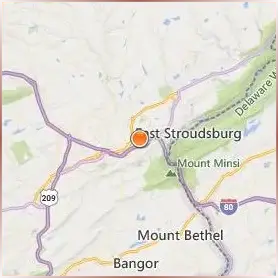East Stroudsburg University of Pennsylvania Location Map East Stroudsburg University of Pennsylvania Location Map