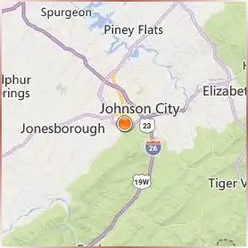 East Tennessee State University Location Map East Tennessee State University Location Map