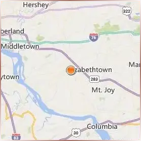 Elizabethtown College Location Map Elizabethtown College Location Map