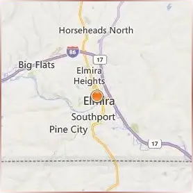Elmira College Location Map Elmira College Location Map