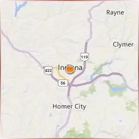 Indiana University of Pennsylvania Location Map Indiana University of Pennsylvania Location Map