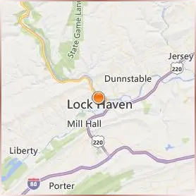 Lock Haven University Location Map Lock Haven University Location Map