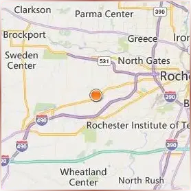 Roberts Wesleyan University Location Map