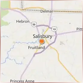 Salisbury University Location Map Salisbury University Location Map