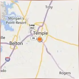 Temple College Location Map Temple College Location Map