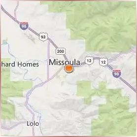 The University of Montana Location Map The University of Montana Location Map