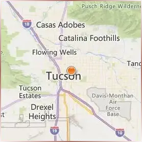 University of Arizona Location Map University of Arizona Location Map