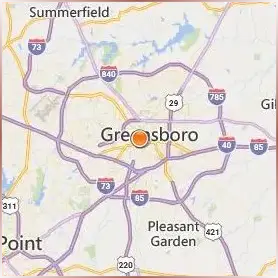 University of North Carolina at Greensboro Location Map University of North Carolina at Greensboro Location Map