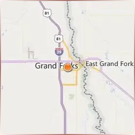 University of North Dakota Location Map University of North Dakota Location Map