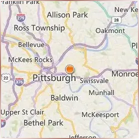 University of Pittsburgh Location Map University of Pittsburgh Location Map