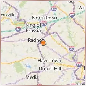Villanova University Location Map Villanova University Location Map