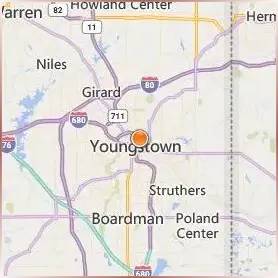 Youngstown State University Location Map Youngstown State University Location Map